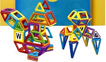96 Pcs Models & Building Toy Magnetic Plastic Bricks Kids Toys Children's Building Blocks Toys Assembly Blocks Designer