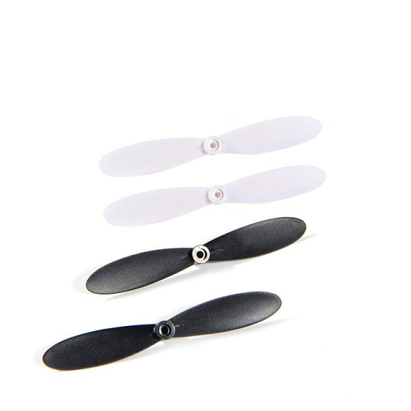 F08517-4  4sets H107 Quadcopter Blades Propeller H107-A02 Black / White for H107 / H107L / H107C RC Helicopter