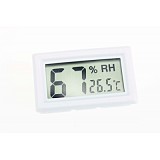 F10184 Mini Digital LCD Thermometer Hygrometer Temperature Humidity Freezer Sensor Car Usage White