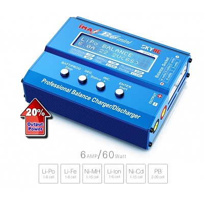 F00032 SKYRC iMAX B6 Mini 60w Balance Charger Discharger NiMh/NICD Charging Re- Mode for RC Battery Lipo Helicopter Dron