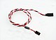 10pcs 300MM 60 pin Servo Extension Cord High Current Cable Twisted Wire with Magnetic fit for Futaba/