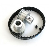 JMT 1set 5mm / 6mm/ 8mm Hole Metal Pulley Set Synchronous Wheel 5mmV Transmission Machinery DIY Toy Accessories