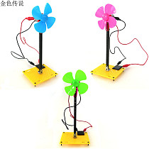 DIY Solar Energy Windmill Model Puzzle Popular Science Toys Educational Bricks 4WD Smart Robot Car Chassis RC Toy