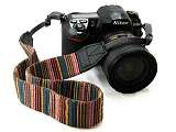 Colorful Soft Stripe Woven Camera Neck / Shoulder Strap Belt Grip for DSLR Panasonic Camera