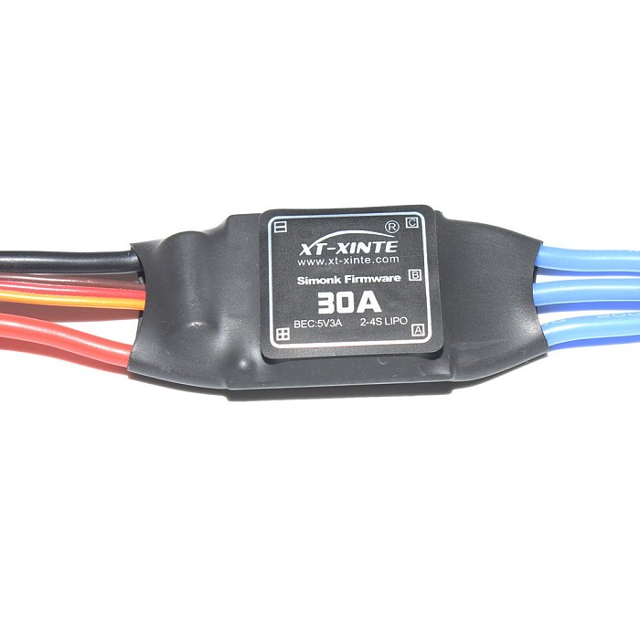 XT-XINTE Simonk Firmware 30A ESC Electric Speed Controller with 5V 3A BEC for 2 to 4s Lipo Battery F18203