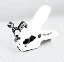 Jaws Flex Clamp Mount Fixture Strong Clip for Gopro Hero HD Sports Camera White