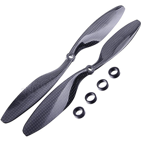 F05304-4 10x4.7 3K Carbon Fiber Propeller CW CCW 1047 CF Props Blade For RC Quadcopter Hexacopter Multi Rotor UFO