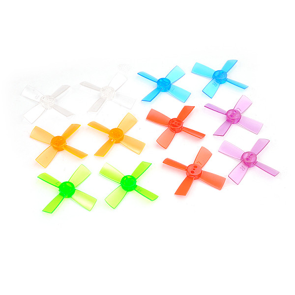 2 pairs 1735 Propeller 1.7 inch 43mm PC Props 4-Blade CW CCW paddle For indoor brushless FPV Racer Drone Quadcopter
