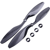 12x4.5 3K Carbon Fiber Propeller CW CCW 1245 CF Props Blade For RC Quadcopter Hexacopter Multi Rotor UFO