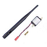 2.4G Radio Signal Amplifier Signal Booster for RC Model Quadcopter Multicopter Drone Black