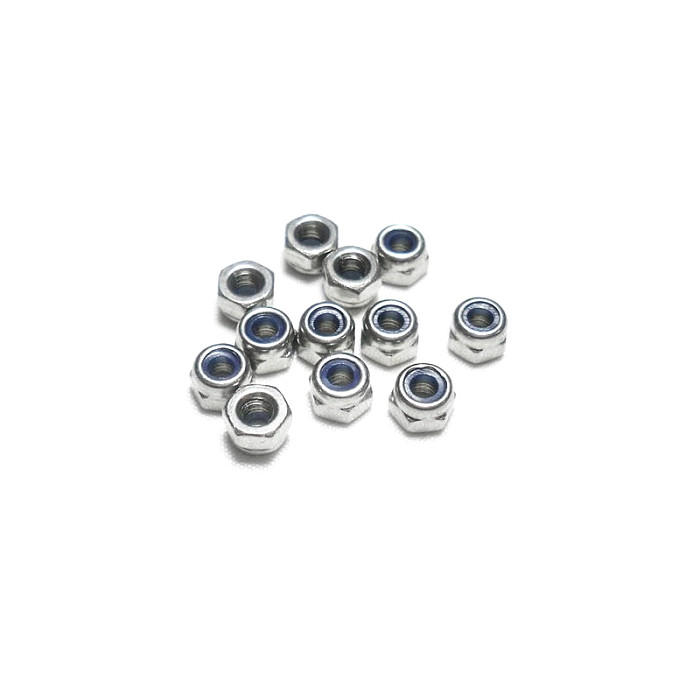 M4 Nylon Insert Lock Hex Nuts Slip-resistant For Tyre Robot