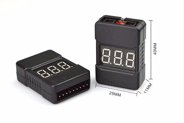 50PCS/Lot BX100 1-8S Lipo Battery Voltage Tester/ Low Voltage Buzzer Alarm/ Battery Voltage Checker with Dual Speakers