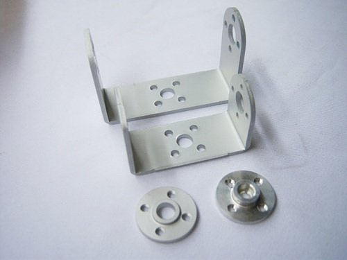 5 set/lot Robot servo spare parts: Metal U holder + round servo mount Bracket