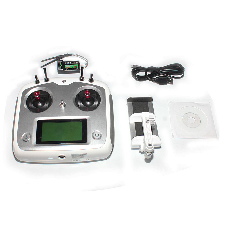 Flysky FS-i6S 2.4G 10CH AFHDS Touch Screen Transmitter + FS-iA6B 6CH Receiver + Mobile Holder Self Center Throttle Model