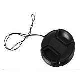 F07891 1Pcs Center Pinch Embedded Front Lens Cap Anti-lost Rope for DSLR Camera 49/ 52/ 55/ 58/ 62/ 67/ 72/ 77mm 8 optio
