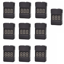 10pcs BX100 1-8S Lipo Battery Voltage Tester/ Low Voltage Buzzer Alarm/ Battery Voltage Checker with Dual Speakers