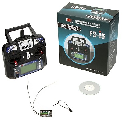 F14914/5 Flysky FS-i6 6CH 2.4G AFHDS 2A LCD Transmitter iA6 Receiver Mode 2/1 Radio System for RC Heli Glider Quadcopter