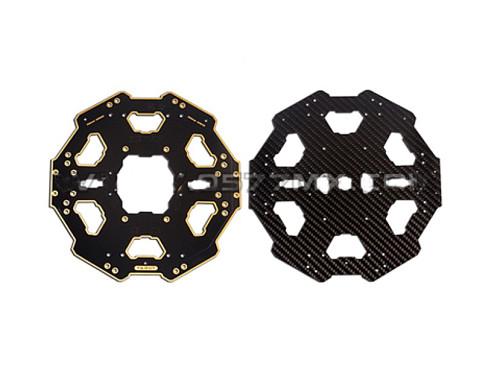 Tarot Carbon Fiber Folded Six-axis Center Plate TL68P01 Black for Tarot 680 PRO Aircraft