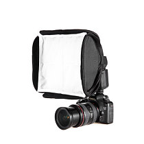 Meking Portable 23 x 23cm Diffusers Softbox for SLR Camera SpeedLight Flash Foldable Photography Accessories