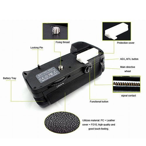 Commlite ComPak Battery Grip / Vertical Grip / Battery Pack for Nikon D7000