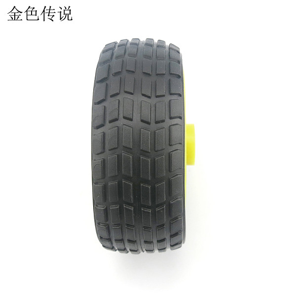 4pcs JMT 65 * 26mm Flat Diameter 5.3 Wheel Rubber Tire DIY Trolley Accessories Robot Model Car Spare Parts
