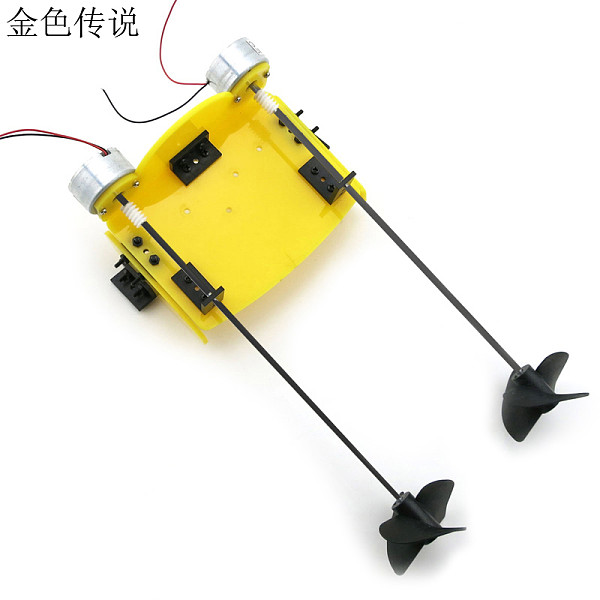 DIY Handmade Accessories Boat Ship Kit Electric Two Motor Propeller Power Driven for Remote Control Boat Model Robot