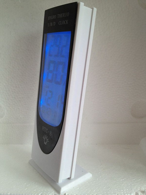 F08992 Multifunction HTC-8 Digital Hygrometer and Thermometer LCD Display Clock Night Light