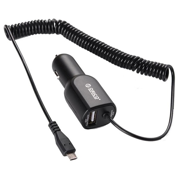 ORICO UCA-1U1C Universal 2 Port Dual USB Car Charger with Micro USB Cable for Mobile Phone PSP MP3 MP4 Tablet PC