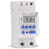 SINOTIMER High Power 7 Days Digital Programmable 220V 30A Guide Rail Timer Switch Controller Transparent Cover for Lamp