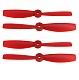 2 Pairs 5045 / 6045 Pros 5*4.5 / 6*4.5 CW/ CCW Propeller for Mini Quadcopter Red