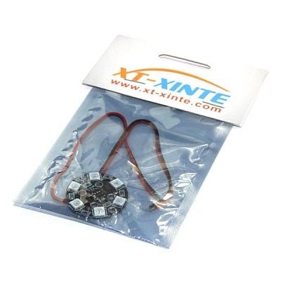 RGB 5050 LED Light Board X6/12V 7 Colors Switch Round for RC 250 QAV250 FPV Quadcopter Multicopter