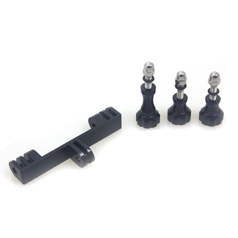 Metal Bracket With 3pcs Aluminum Thumb Knob Screws Camera Tripod Mount Base for Gopro hero4 Session 3+ 3 2 XIAOYI SJ4000
