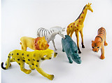 F10431 Educational Wild Animal Toys For Children 6 Kinds Of Animals Models Lion Tiger Models