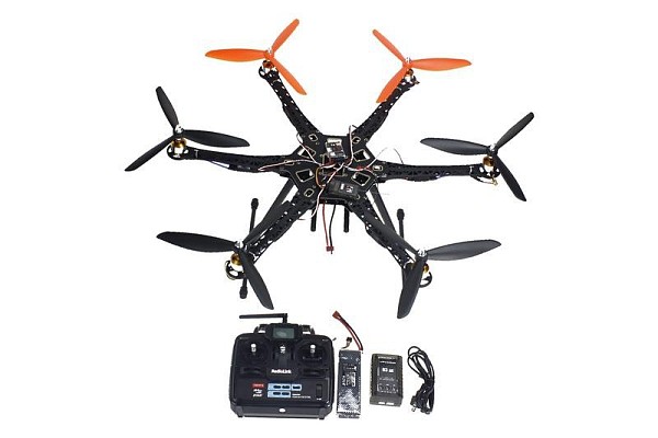 F08618-F Drone Upgraded Full Kit HMF S550 9045 3-Blade 6Axis Multi QuadCopter UFO RTF / ARF with 6ch TX / RX
