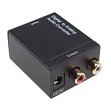 xt-xinte Digital Optical Coax Coaxial Toslink to Analog RCA L/R Audio Converter Adapter