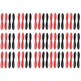 60pcs Propellers H107-A35 Propellers for Hubsan X4 Quadcopter H107L H107C H107D JXD385 X4 Quadcopter Black/Red