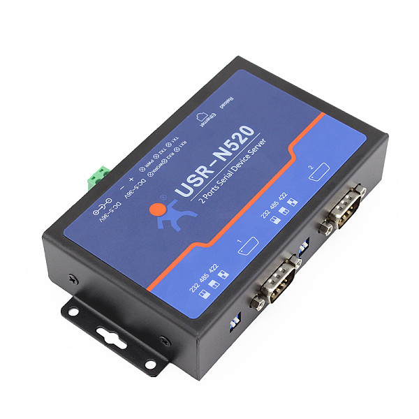 USRIOT USR-N520 Serial to Ethernet Server TCP IP Converter Double Serial Device RS232 RS485 RS422 Multi-host Polling