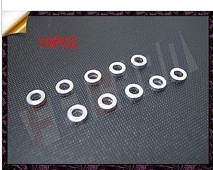 10PCS 3MM feathing shaft aluminium washers for TREX 450 SE V2 RC helicopter