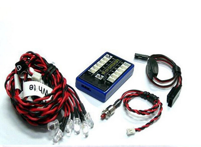 Ultra Bright 12 LED Multi-color Flashing Light System For RC Car Helicopter Plane Quadcopter