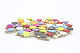 50Pcs Flower Pattern Mini Wooden Clip Photo Paper Wood Pegs Kids Crafts Party Favor