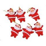 S01069 Christmas Party Decoration Cute Santa Claus Ornament Hanging For Christmas Tree Indoor or Outdoor Toys
