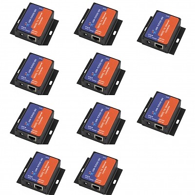 10PCS USR-TCP232-302 Tiny Size Serial RS232 to Ethernet TCP IP Server Module Ethernet Converter Support DHCP/DNS