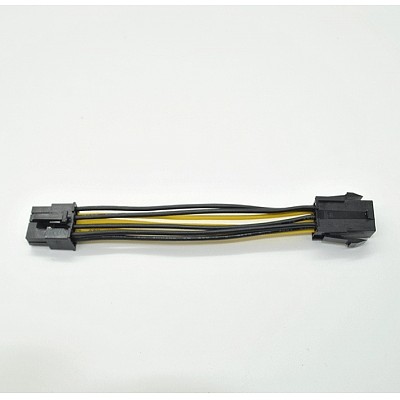 1pcs 18AWG PCI Express 6 pin to 8 pin Power Adapter Cable 6p to 8p PCIe Cable