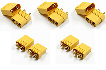F04688-5 5X XT90 Battery Connector Set 4.5mm Male Female gold plated banana plug Suit For 90-120A current