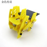 New Version funny DIY Puzzle Toys Educational Toys Solar Quadruped Robot 7.5*7.5*7.5cm 4WD Smart Robot Chassis RC Toy