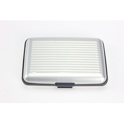Aluminum Metal Wallet Business ID Credit Card Case Stripe Box Holder Anti RFID Scanning