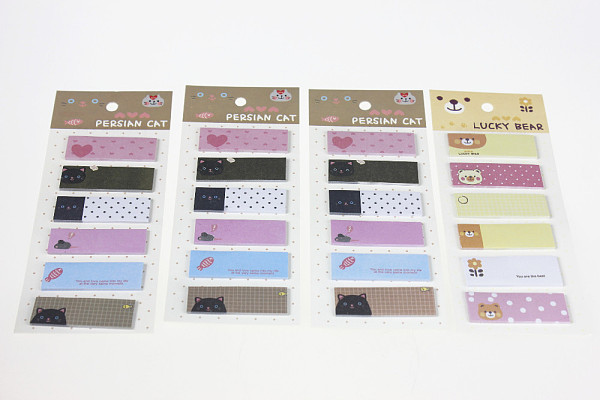 F05285-4 4Packs Korea stationery Small Fresh N times Stickers Note Paper Memo Pad