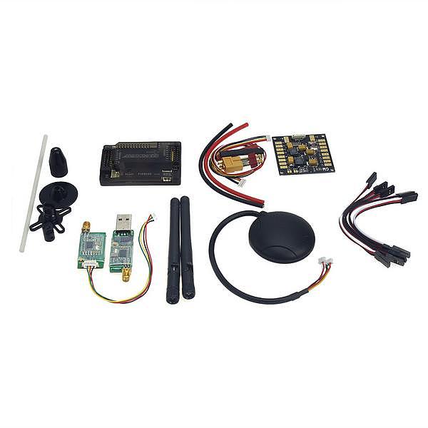 APM2.8 Flight Control with Compass,6M GPS,Power Distribution Board, GPS Folding Antenna,3DR Radio Telemetry Kit for DIY