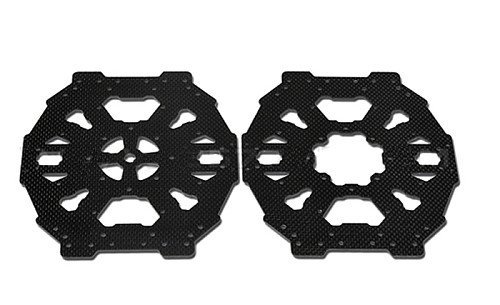 F05550 Tarot TL65B04 Carbon Fiber Upper & Lower Cover Center Board Set For FY680 FY650 Quadcopter Hexacopter