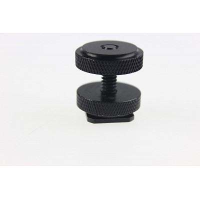 Professional 1/4 Inch Tripod Mount Screw to Flash Hot Shoe Adapter